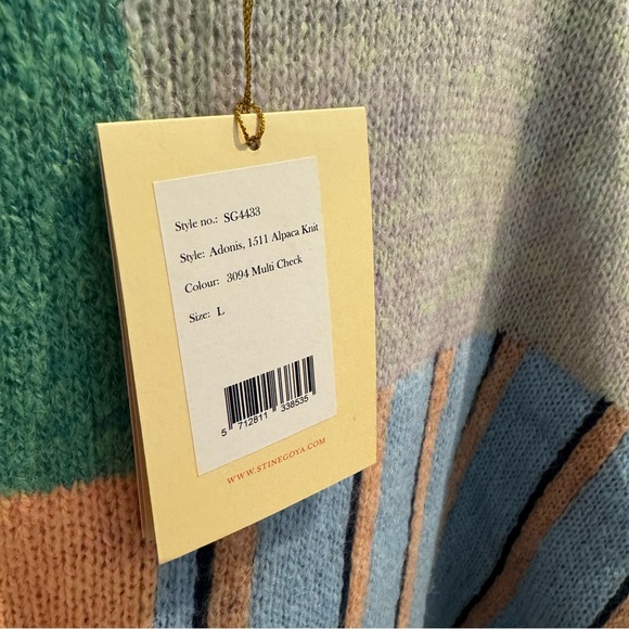 NWT Stine Goya Adonis Jacquard Knit Sweater in Multicolor, Size L - Picture 7 of 11
